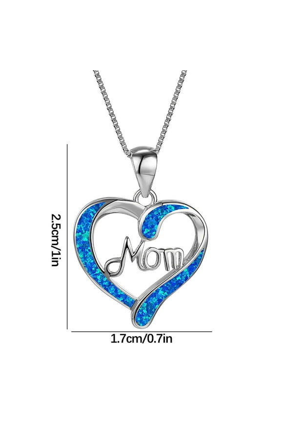 Christmas Gifts Moocorvic Necklace Christmas Gifts MOM Heart Pendant Necklace Maternal Necklace Trend Jewelry Gift For Mother