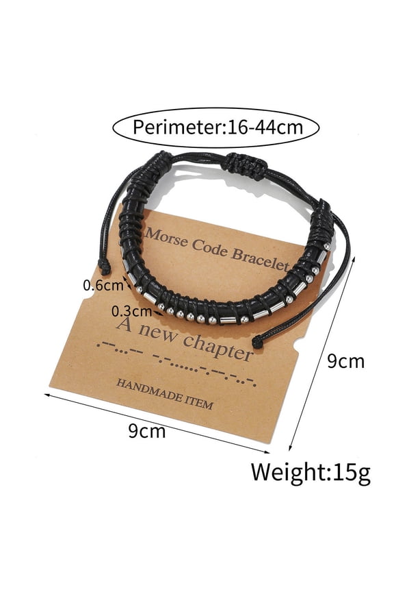 Mother's Day Gifts Moocorvic Rings for Women Morse-Code Bracelets For Women Men, String Bracelets, Inspirational Bracelets Gifts For Couples Mom Daughter Friend