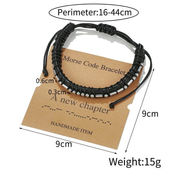 Mother's Day Gifts Moocorvic Rings for Women Morse-Code Bracelets For Women Men, String Bracelets, Inspirational Bracelets Gifts For Couples Mom Daughter Friend