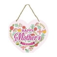 thumbnail image 1 of Mother's Day Welcome Sign Wreath Front Door Decoration,Heart-Shaped Wooden Hanging Door Sign,Mother's Day Gifts Front Door Wall Rustic Farmhouse Porch Decoration, 1 of 7