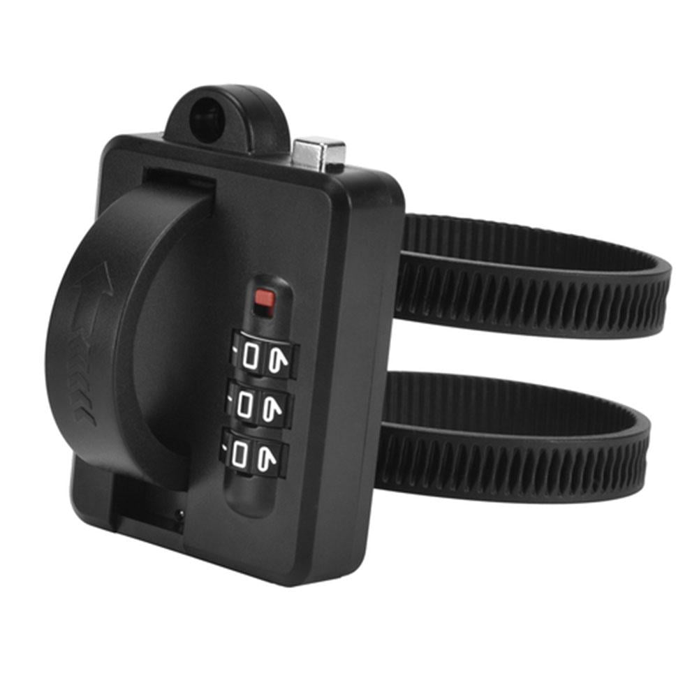 Clearance! Motorcycle Helmet Lock Cable Black Combination 3-Digit Password Anti-Theft Fast I0V1