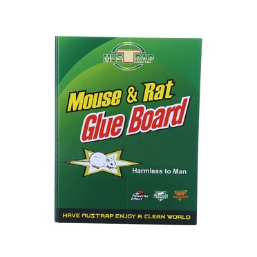 12-Pack Sticky Glue Mouse Traps - Indoor Safe & Reusable For Home Pest Control
