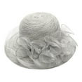 thumbnail image 1 of Clearance Msjuheg Fascinators Hats for Women Party Wedding Tea Fascinator Women's Hat Bridal Caps Party Hats Trucker Hat Hats for Women Birthday Hats Sun Hats for Women Z Light Gray One Size, 1 of 2