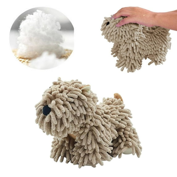 Clearance! Multi Function Creative Dog Fuzzy Hand Towel Towels Soft Fast Drying Decorative Hand Towels Hanging Hand Towels For Bathroom Brown