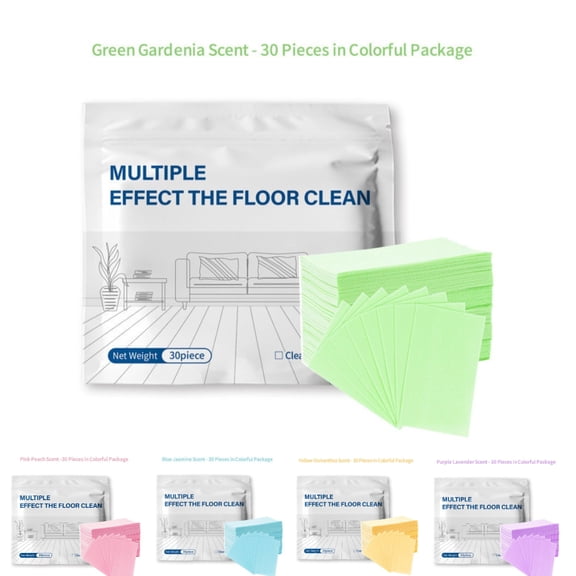 Clearance! Multi-Surface Floor Cleaning Tablets, Floor Cleaning Tablets Multi- Surface Cleaner, Multiple Effect the floors Clean, Concentrated Cleaner for Hardwood, Tile, Laminate (30PCS, Green)