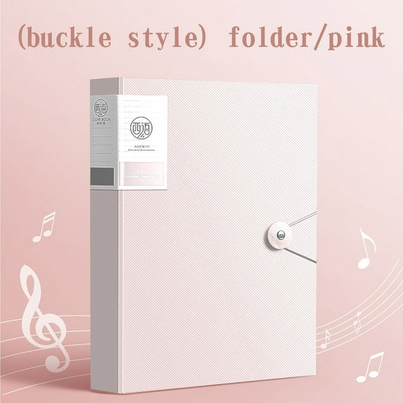 Multifunctional File Organizer,Clear Book Binder File Folder,Desktop Organizer for Office, A4 Paper Document Holder,Transparent Insert Folder,Portable Certificate Collection Folder,80 Pages