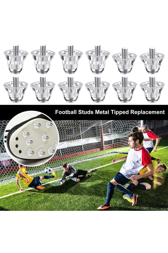 Clearance NANDIYNZHI Screw Cleat Football Studs 12 Pcs Shoes Studs With Metal Head Football Studs Metal Tipped Replacement Thumb Studs For Men Women Boy And Girl Soccer Shoes Clear