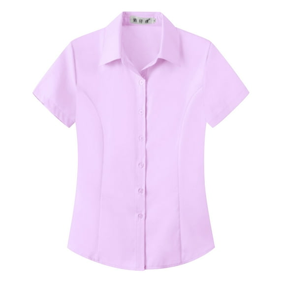 Clearance!NMMUED Button Down Shirts for Women, Oversized Tshirts for Women, Dress Shirts for Women, Work Shirts for Women, Womens Work Tops, Purple 7XL