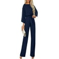 thumbnail image 1 of Clearance!NMMUED Dressy Jumpsuits for Women, One Piece Jumpsuits for Women, Cotton Jumpsuits for Women, Formal Jumpsuits for Women, Elegant Jumpsuits for Women, Blue XL, 1 of 8