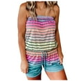thumbnail image 1 of Clearance!NMMUED Short Jumpsuits for Women, Strapless Jumpsuits for Women, One Piece Jumpsuits for Women, Short Rompers for Women, Casual Rompers for Women, Pink XL, 1 of 9