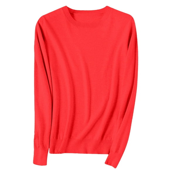 Clearance!NMMUED Spring Sweaters for Women 2025, Pullover Sweaters for Women, Loose Sweaters for Women, Oversized Sweaters for Women, Lightweight Sweaters for Women, Red M