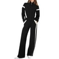 thumbnail image 1 of Clearance!NMMUED Track Suits for Women Set, Zip Up Sweatshirt Women, Sweatpants Women, Sweat Suit, Active Wear Sets for Women, Black L, 1 of 3
