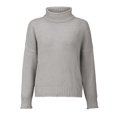 thumbnail image 1 of Clearance!NMMUED Turtleneck Sweater Women, Cable Knit Sweater Women, Oversized Sweaters for Women, Pullover Sweaters for Women, Spring Sweaters for Women 2025, Gray 3XL, 1 of 8
