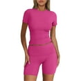 thumbnail image 1 of Clearance!NMMUED Workout Sets for Women, Two Piece Sets for Women, Athletic Sets for Women, Yoga Sets for Women, Matching Sets Women Clothing, Hot Pink S, 1 of 6