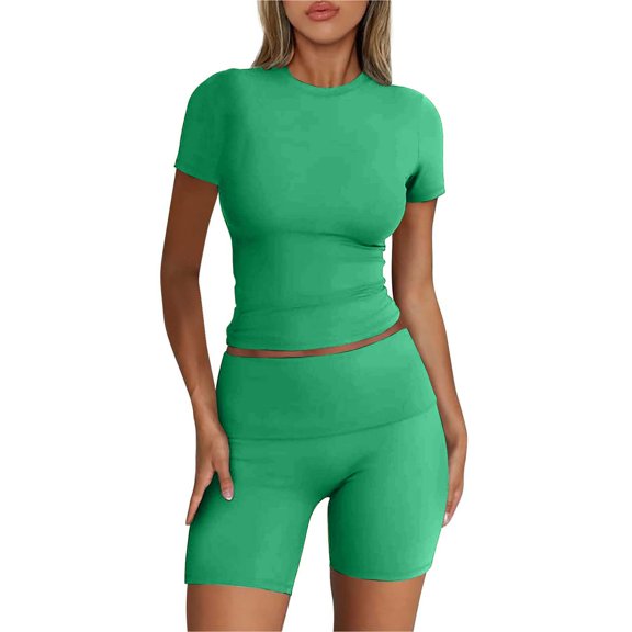 Clearance!NMMUED Workout Sets for Women, Two Piece Sets for Women, Athletic Sets for Women, Yoga Sets for Women, Matching Sets Women Clothing, Mint Green XL
