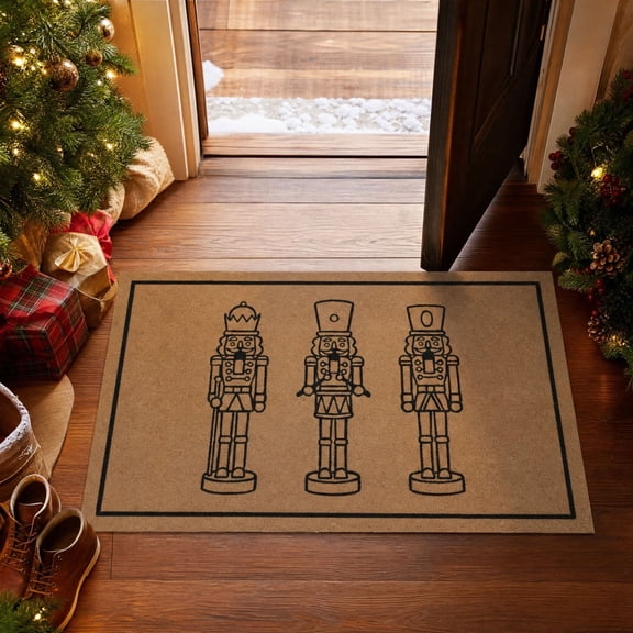 Clearance! Natural Nutcracker Outdoor Doormat, 30" x 48"