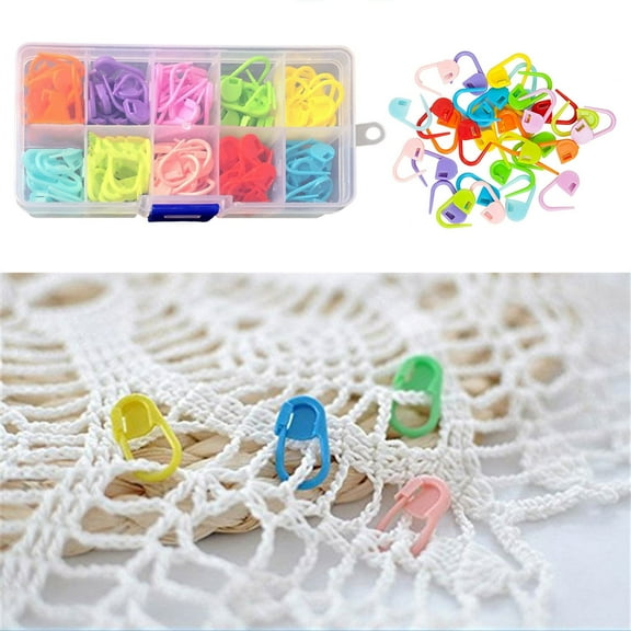 Clearance Needle and Thread Kit under $1,120pcs Colored Plastic Needle Crochet Tool Crochet Small Knitting Sweater Needle