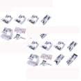 thumbnail image 1 of Clearance Needle and thread case under $20,For Rolled Hem 9PC Machine Low Shank Sewing Foot Pressure Adapter ArtsCrafts & Sewing 2PC, 1 of 7