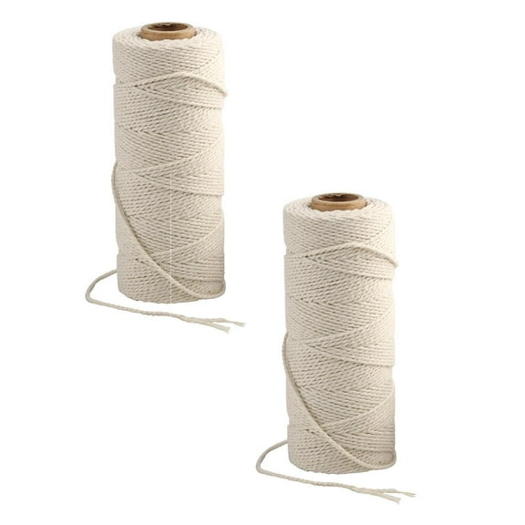 Clearance Needle and thread case under $10,Cotton String 200m 2mm For Cooking Crafts Kitchen Meat Turkey Sausage Roasting Gift Wrapping Gardening Crocheting Knitting 2PC