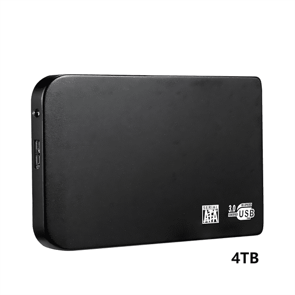 Clearance!New 4TB Portable Mobile External Usb Hard Drive, Slim Hard Disk Memory Expansion Device Usb 3.0, Suitable For Storage And Backup Work Pc, And Laptop Computers