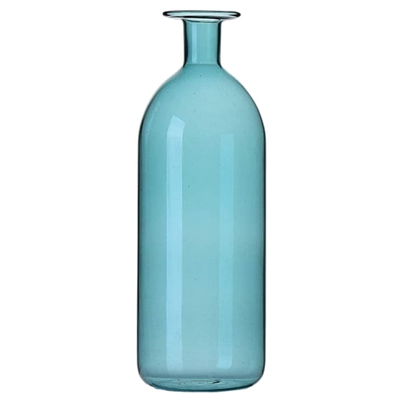 [Clearance!]New Vintage Glass Flower Vases Blue Yellow Transparent Illustration Vase Home Decor Ornaments Artificial Flower Container