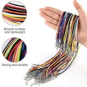 Clearance！Niahfd Necklaces for Women 60Pc Waxed Necklace Chain Clasp 2Mm Bracelet Jewelry Making Accessory Jewelry Multicolor
