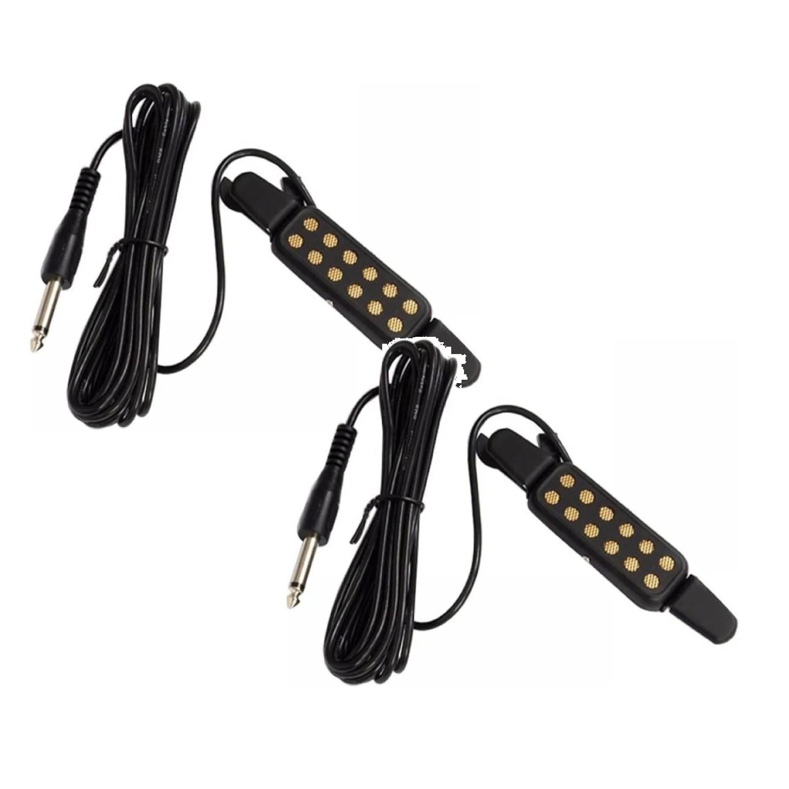 Clearance Nohole pickup under $20,Classic Acoustic Guitar Pickup Transducer Amplifier Guitar Pickup Soundhole Pickup For Guitar Parts Accessories Noise 2PC