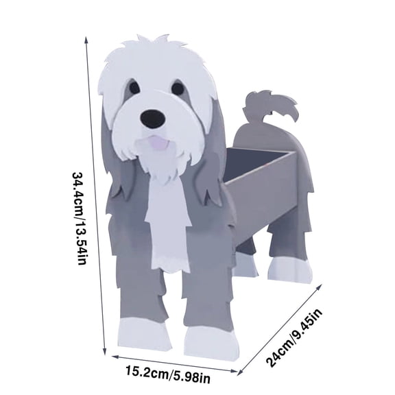 Clearance! Nomeni Horticultural Water Basin, Garden Decor Clearance!, Garden Flower Pot Dog Poodle Chihuahua Cute Animal Planters Flower Pot Dog Planter Storage Containers Dog Planters Pet Dog Stora