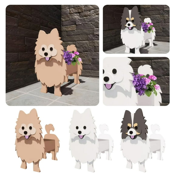 Clearance! Nomeni Horticultural Water Basin Succulent Pet Shaped Flower Pot C, 1Pc Flower Pot Dog Poodle Chihuahua Cute Animal Planters Flower Pot Dog Planter Storage Containers Dog Planters Garden
