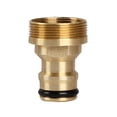 thumbnail image 1 of Clearance! Nomeni Irrigation Implements Copper Connector Faucet Quick Connector Threaded Strong Irrigation Faucet Accessories Tools Garden Tools Gold, 1 of 7
