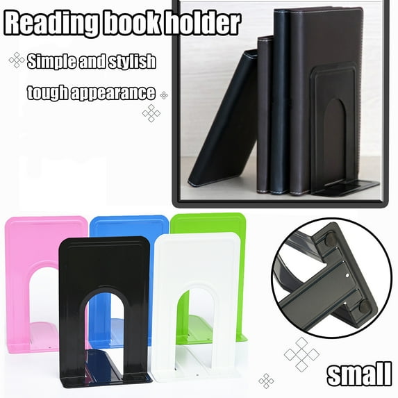 Clearance! Nomeni Office Cabinet, Metal Non-Slip Bookend Bracket Heavy Book End Office Book Stopper, Tools Clearance Sale Black