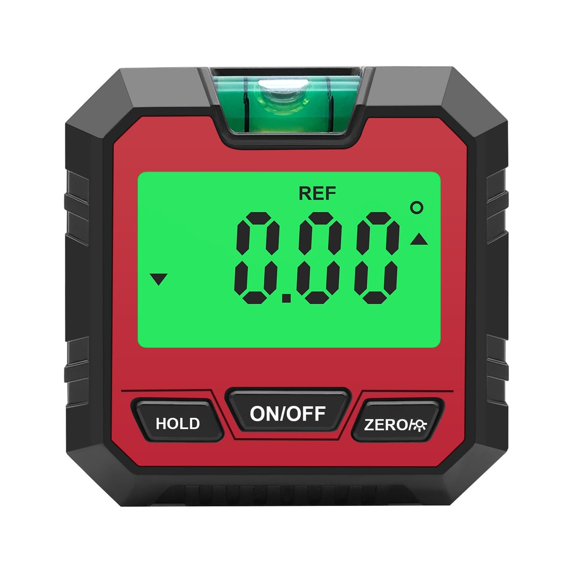 Clearance! Nomeni Spirit Level Digital Electronic Level and Angle Gauge Measures 0 - 90 and 0 - 180 Ranges Measures and Sets Angles 2Ml School Supplies Red