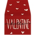 thumbnail image 1 of Valentines Day Decorations Clearance! Valentine'S Day Table Flag Heart Pattern Holiday Decoration Heat Insulation Linen Tablecloth, 1 of 4