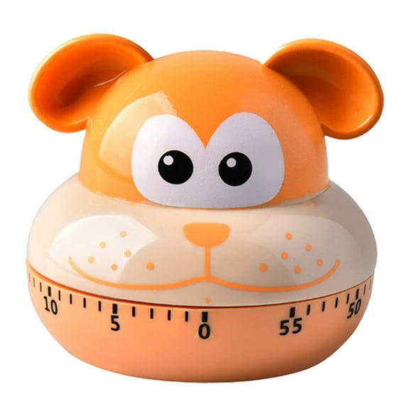 Clearance! Nomeni Timers Cute Cartoon Animal Timers 60 Minutes Mechanical Kitchen Cooking Timer Clock Loud Alarm Counters Mini Size Manual Timer Kitchen Utensil Counter Orange
