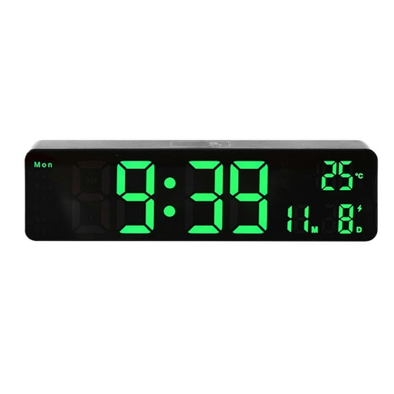 Clearance! Nomeni Wall Clock Large Led Digital Wall Clock Temperature Date Day Display Usb Remote Control Home Decor