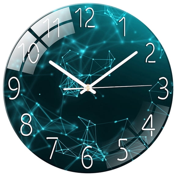 Clearance! Nomeni Wall Clock Silent Radio Wall Clock Radio Clock Modern Design Wall Clock Silent for Living Bedroom Decor