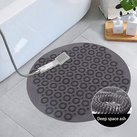 Clearance Non Slip Bath Mat!CRCMUHE Shower Mat Extra Large Non Slip Mat For Elderly & Kids Bathroom Drain Holes Strong Suction Cups