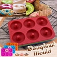 thumbnail image 1 of Clearance Non-Stick, Easy-Clean Silicone Donut Baking Pan with Flexible Design for Perfect Donuts Every Time, 1 of 3