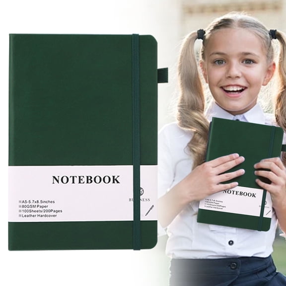 Clearance Notebook under $5,Lined Journal Notebook 200Pages A5 Medium Size (5.7'' × 8.3'') 100 GSM Thick Paper – Hardcover Journaling Notebook For Work School & Note Taking