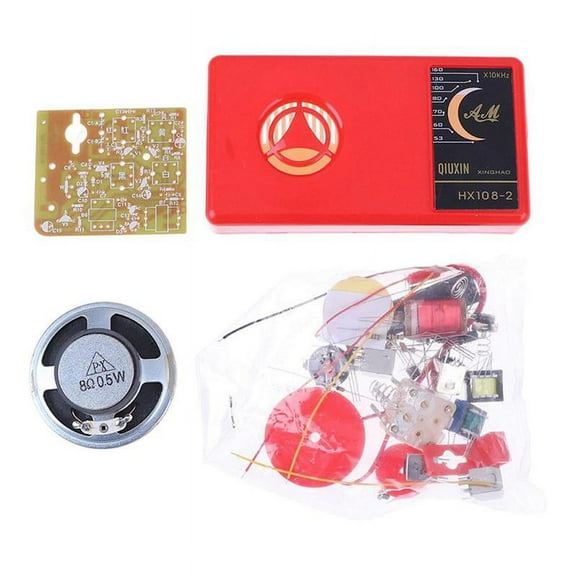 Clearance Now! 7 Tubes AM Radio Electronic HX108-2 DIY Kit Electronic Learning Development K9W4