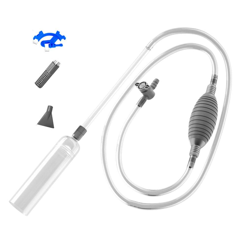 Aquarium Gravel Cleaner Kit Quick Water Changer With Air-Pressing Button Fish Tank Sand Cleaner Aquarium Siphon Vacuum Cleaner With Water Hose Controller