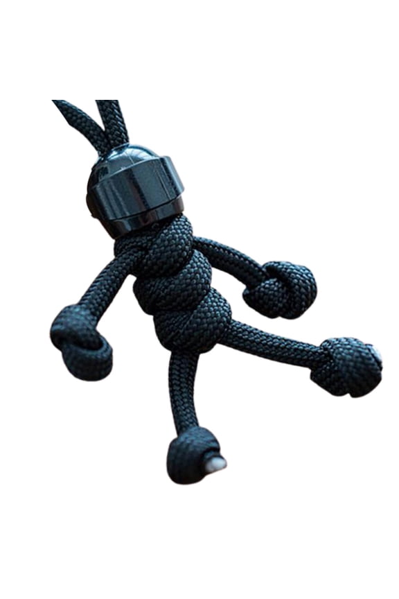 Clearance Now! Handmade Building Blo Keychain Biker Helmet Pendant Bag Rope Braided Keychain Bapa Pendan Hanging Bud I8N5 Paracord Doll C4Z5