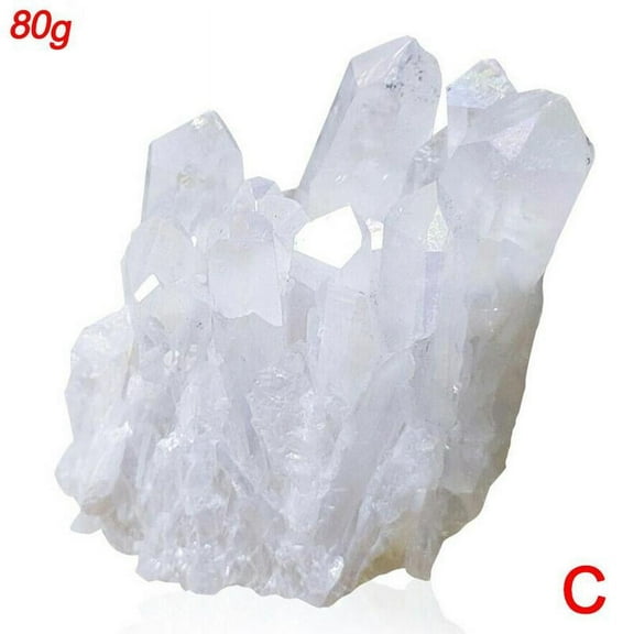 Clearance Now! Natural White Clear Quartz Crystal Cluster Rough Healing sale hot Specimen· Z8G7