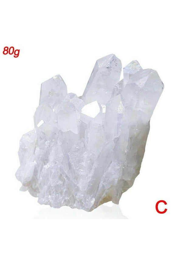 Clearance Now! Natural White Clear Quartz Crystal Cluster Rough Healing sale hot Specimen· Z8G7