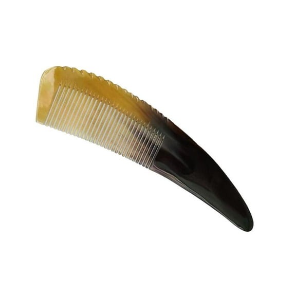 Clearance Now! Natural black buffalo horn comb hair comb ox horn fine / wide tooth massage T0D6