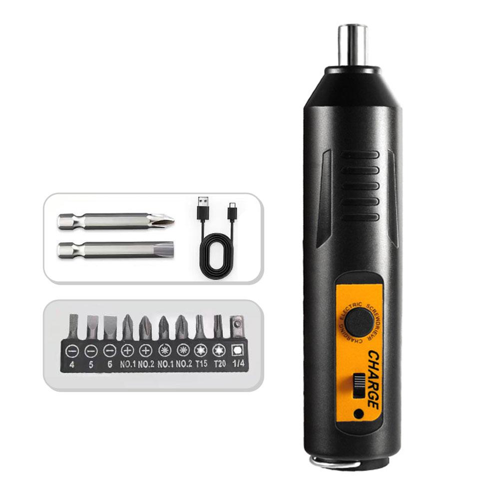 Clearance Now! Portable Home Use Electric Screwdriver Set Cordless Power Set USB Cha Deco P6E9