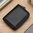 thumbnail image 1 of Clearance Now! Slim Card Case Zipper Card Holder Wallet Credit Large Capacity W1B7 Card G1Q4, 1 of 8