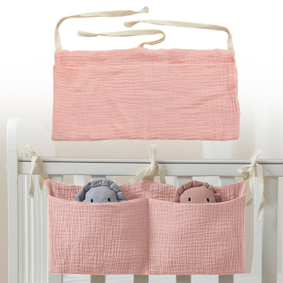 Nursery Organizer for Clothing Toys Hanging Storage Bag 5 Pockets Bedside Caddy Pockets Bedside Storage Bag Caddy Hanging Organization for Baby