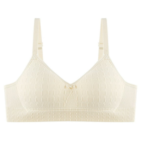 OGLCCG Teen Girl's Sport Bra with Adjustable Detachable Strap Wire Free Training Bras Big Kids Wireless Light Padded Bralette 14-18 Years