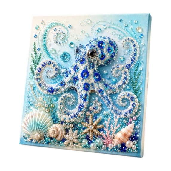 Clearance! Ocean Pearl Diamond Art Kit - Painting Craft Set, Pearl Diamond Painting, DIY Decor, Creative Activity for Kids, Great Gift Idea,A